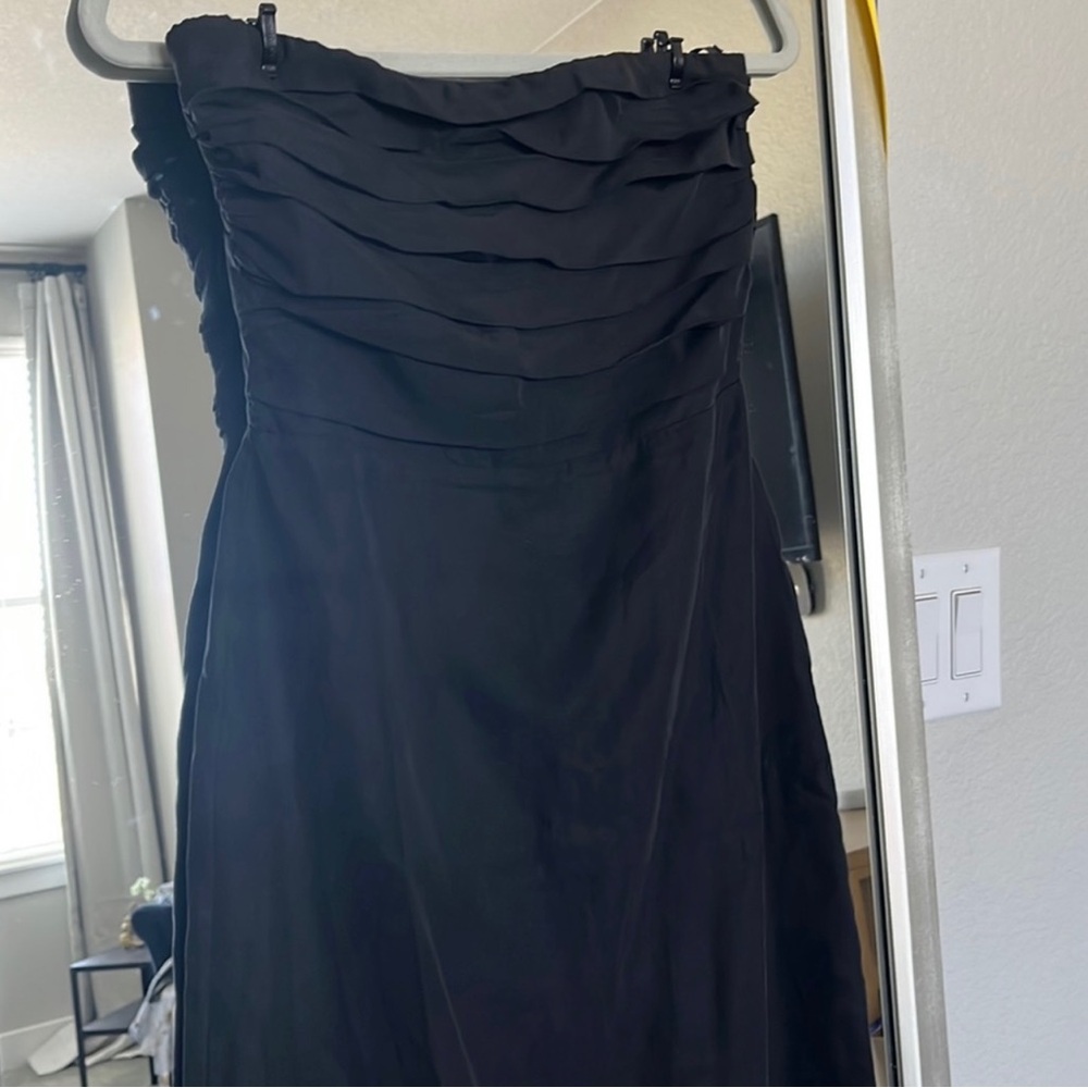 DISSH Black Strapless Ruched Bodice Maxi Dress - Picture 5 of 6